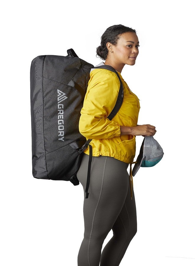 Gregory Supply 90L Adventure Travel/Gear Organization Duffel Bag, Tuckable Backpack Straps, Packable, Water-Repellent, Obsidian Black - Image 2